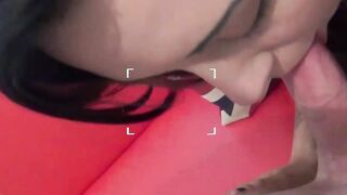 UK teen babe Danielle Darlow pussy play and POV blowjob