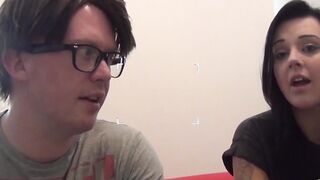 UK teen babe Danielle Darlow pussy play and POV blowjob