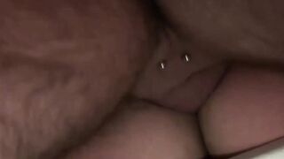 Inked bear Cooper Hill ass drilled by pierced gay after BJ