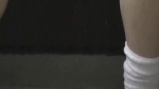 Japanese schoolgirl pees her panties after rubbing herself