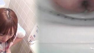 Unaware Japanese chicks pee while being secretly recorded