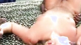 Sexy Slut Bangs Group of Big Dicks