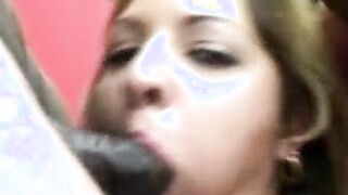 Sexy Slut Bangs Group of Big Dicks