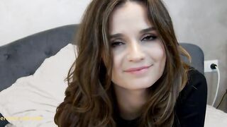 Brunette sensation Firm Natural Boobs