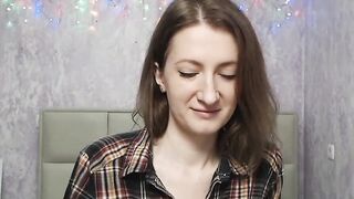 Amateur brunette babe private webcam show