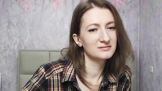 Amateur brunette babe private webcam show
