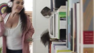 Busty horny Tgirl lets their handyman bang her wet ass
