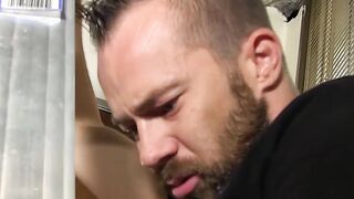 Twink drains his buddy dry with blowjob and earns some cum