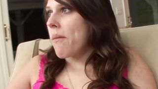 Stepmother seduces and pleases the young hottie verbally