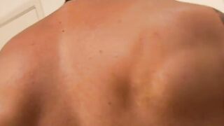 Muscular Latino masturbates his thick cock in kinky solo