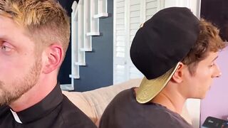 Catholic twink without any protection after cock sucking 69 recovery