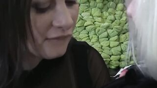 Scissoring and licking GILF Lacey Starrs inked pussy