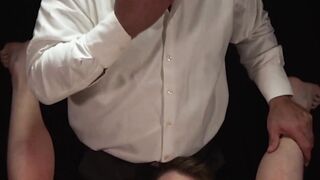 Sub twink is agreeable for BDSM buttcentric fingering and handjob