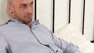 Two skinny twinks have a raw fuck session with a horny stepdaddy