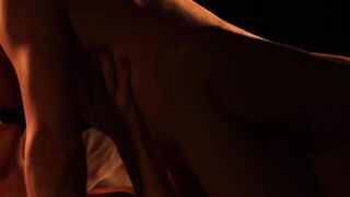 Erotic hottie rides rock hard cock cowgirl style after BJ