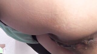 Cute Japanese chicks secretly recorded peeing in a toilet