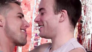 Handsome Archer Craft licking Luke Hudsons wet pussy