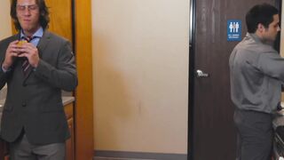 Gay rimjob and anal sex in the office during working time