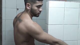 Straight Latin man has first time fun session with a dick