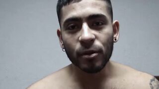 Straight Latin man has first time fun session with a dick