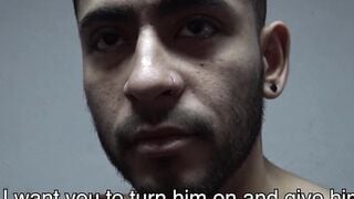 Straight Latin man has first time fun session with a dick