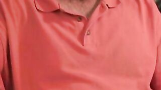 Amateur strips down and masturbates before releasing a load