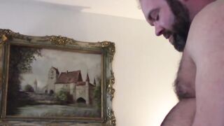 Bear gay Topher Phoenix dick sucked before bareback banging