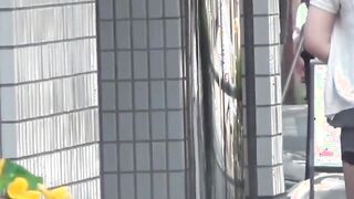 Degenerate Japanese ladies pissing on one another affectionately