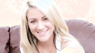 blonde tiny melons teenagers with cunt piercing try porn casting