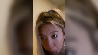 Pretty Asian Teen Sucks Black Cock