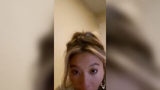 Pretty Asian Teen Sucks Black Cock