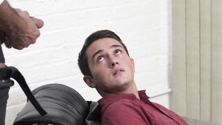 Twink stepson drilled hard by buff step daddy