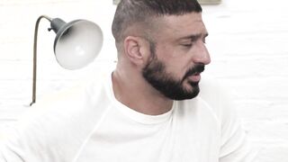Twink stepson drilled hard by buff step daddy