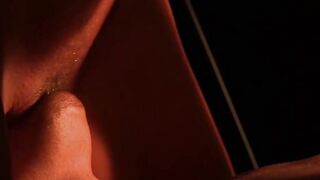 Horny blondes share hard cock in erotic pussy threesome