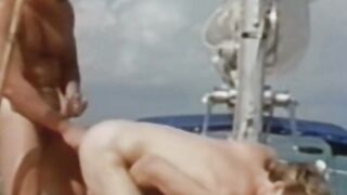Kinky vintage jocks pounding hard after outdoor throatfuck
