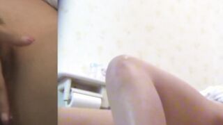 Japanese beauty masturbating and peeing while being recorded