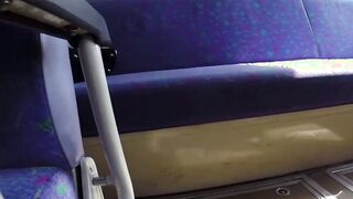 Japanese secretly pisses while riding in public transport