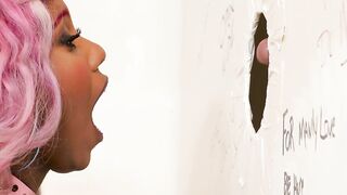 Ebony Teen Daizy Cooper Sucks White Gloryhole Dicks