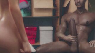 ◈ Teen GF Babe Gets BBC in Front of BF