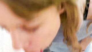 English lady Jasmine Knight sucks fat cock in reality porn