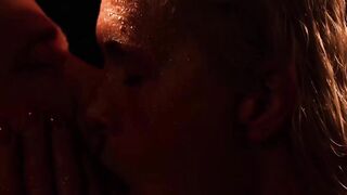 Beautiful blonde cums multiple times in hot erotic threesome