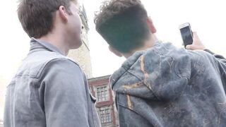 Horny Josh Cavalin loves licking twink BF Zayne Brights hole