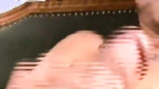 Amateur homo with sweet tattoos masturbates his big dick