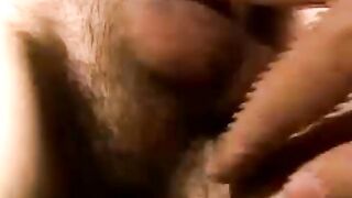 Amateur homo with sweet tattoos masturbates his big dick