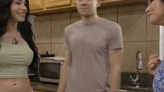 Hot MILF gets ass barebacked by stepsons TS girlfriend