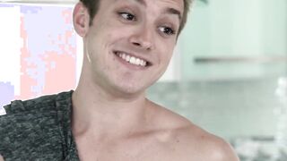 Hung inked gay slides his crude dick into stepbrothers poop hole