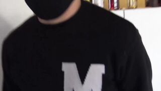 After hardcore fucking for money a shy Latino jock facialized