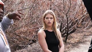 Teen Hiker Leah Lee Fucks Two Strange Black Dudes