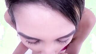 Slim Puerto Rican Babe Sucking Hotshot