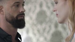 Redhead TS Lianna Lawson barebacked by boyfriend